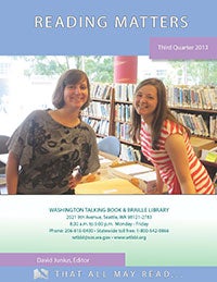 Graphic of Second Quarter 2013 Reading Matters cover