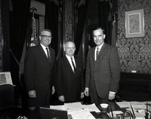 With Governor Evans, 1967