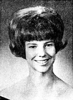 Bonnie J. Dunbar, the graduate, poses for her senior portrait in 1967. Sunnyside High School yearbook photo.