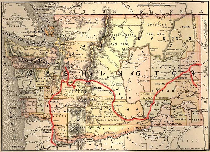 WA railroad map