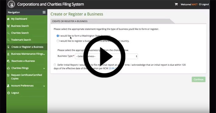 Registering a Business Entity