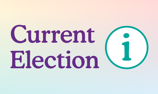 “Current Election” with an information icon