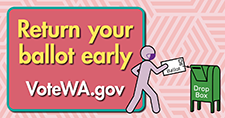 Return your ballot to a drop box graphic