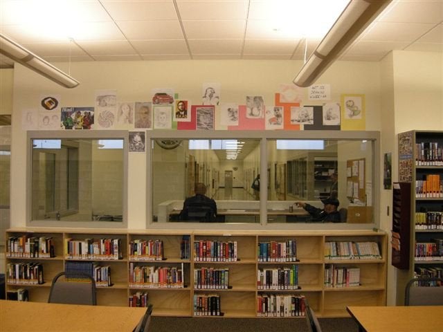 CRCC Art Display in the Library