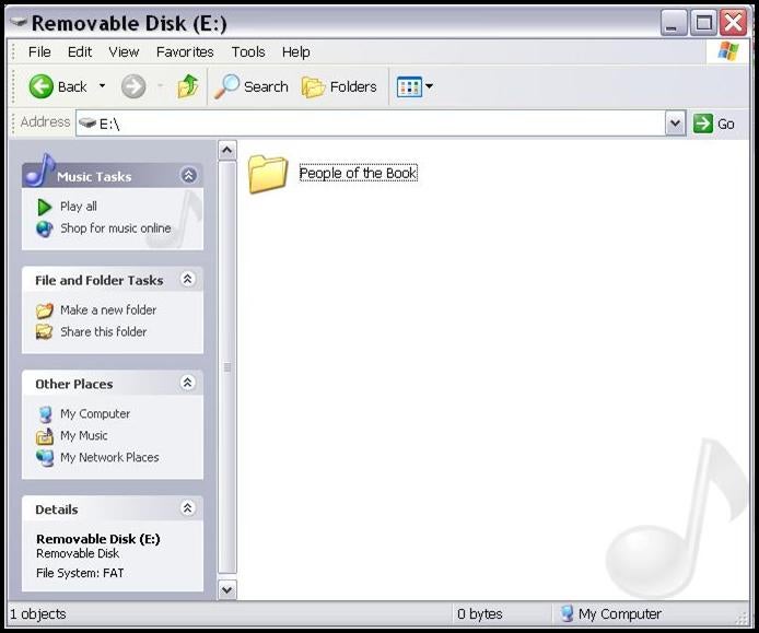 Figure 7: Screenshot of New Folder on Removable Disk Figure 7: Screenshot of New Folder on Removable Disk