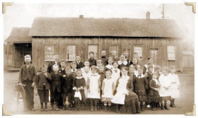 Puyallup schoolhouse, 1884