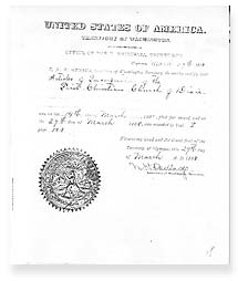 Original incorporation document dated March 29th, 1888