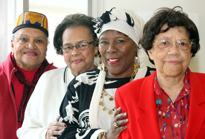 From left , Alyce Eagans, Hazel Colvin, Dianne Robinson, and Lillian Walker at the Kitsap County Historical Society Museum’s presentation on "Segregation and Civil Rights in Kitsap County." Carolyn J. Yaschur, Kitsap Sun