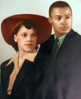 Lillian and James Walker on their wedding day in 1941.