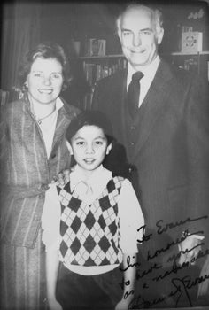 Dan and Nancy with their namesake immigrant son, Evans Nguyen. Evans family album