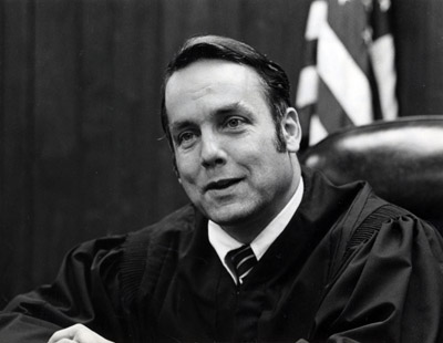 Justice Utter on the Washington Supreme Court, 1972.
