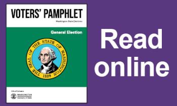 Cover of statewide Voters' Pamphlet with "Read online"