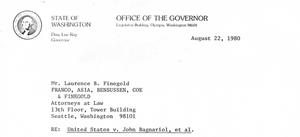 Gov. Ray letter re Gamscam