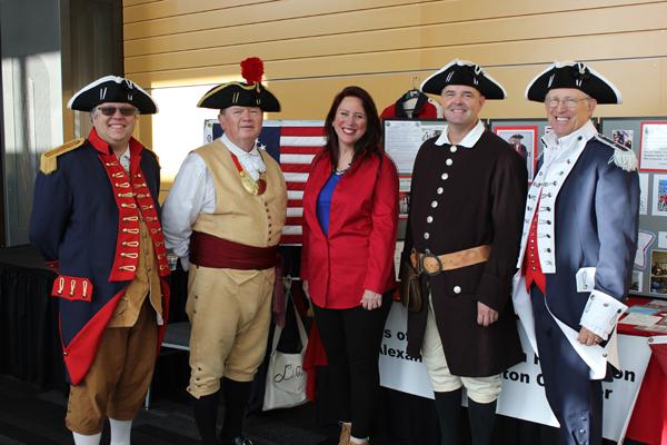 Kim with Sons of the Revolution