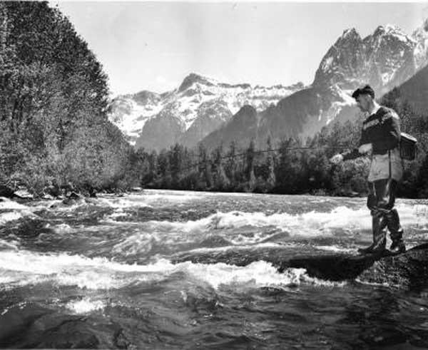 Mountain fishing (1950 Bob&Ira Spring) Mountain fishing (1950 Bob&Ira Spring)