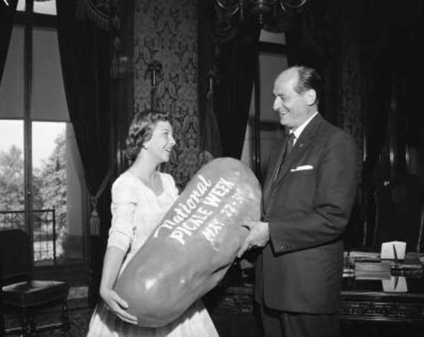 Rosellini with Pickle Week representative. web Rosellini with Pickle Week representative. web