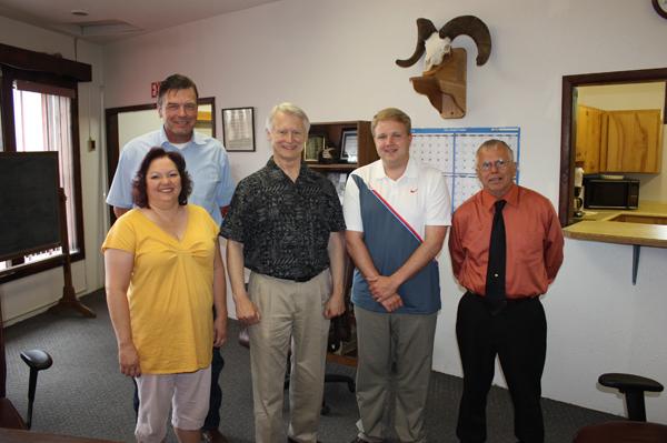 Sam with Ferry County Auditor, Commissioners