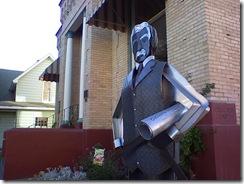 Shontz Shuler statue, Ritzville Public Library