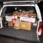8ft bed of the truck was full.
