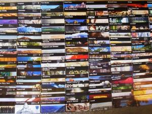 Photo compilation of National Park Service brochures