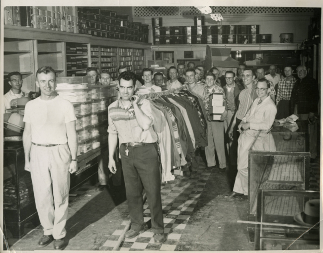 Perry & Lee Clothiers, Colfax, Washington, circa 1957