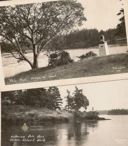 Pole Pass light show in vintage postcards