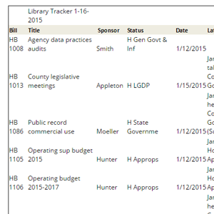 Legislative Updates