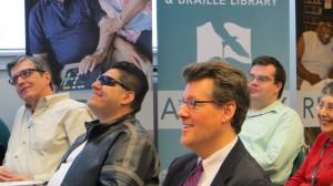 Local author Kevin O'Brien spoke at Washington Talking Book and Braille Library. 
