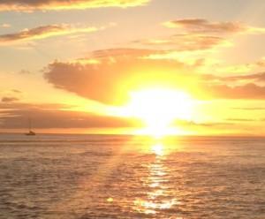 sunset:Maui Sunset. Copyright J. Fenton