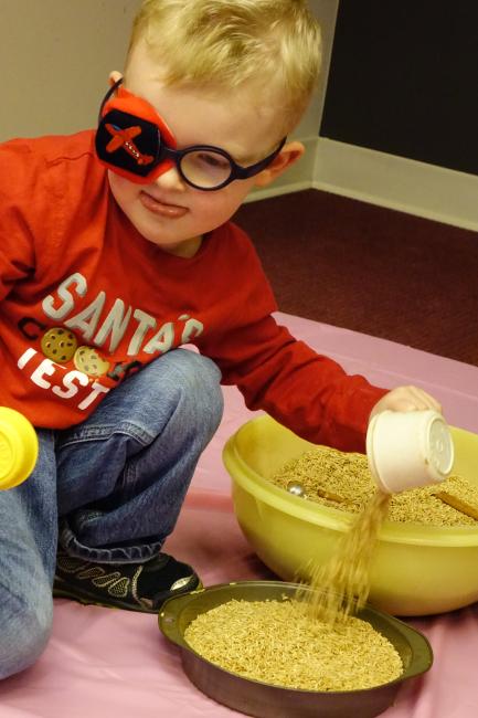 Little boy in Orrico Children's room