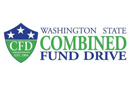 Washington State Combined Fund Drive logo and shield.