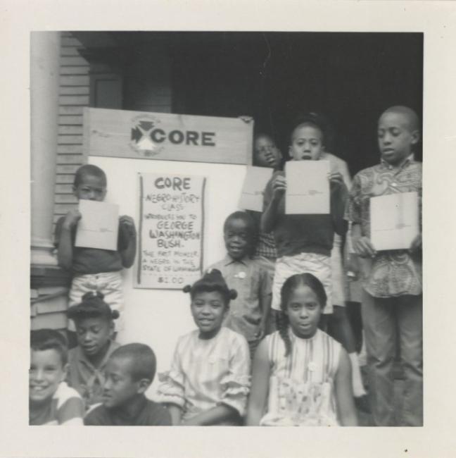 CORE "Negro History" Class at Freedom School, 1966 (Photo: The Seattle Public Library)