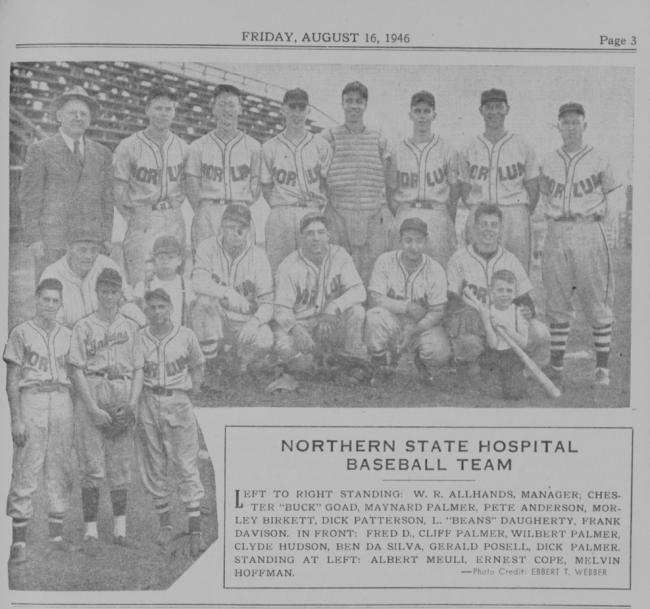 NSH Baseball Team, 1946