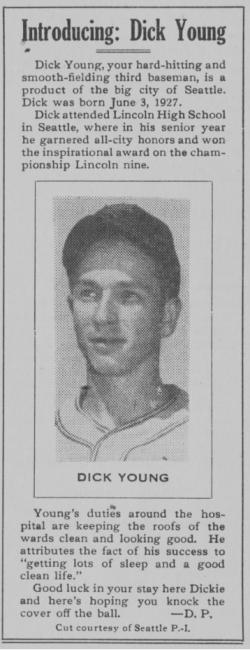 Introducing: Dick Young, Northern State Hospital News, June 20, 1947