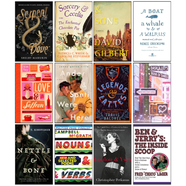 4x3 grid with individual book covers