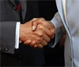 two men shaking hands