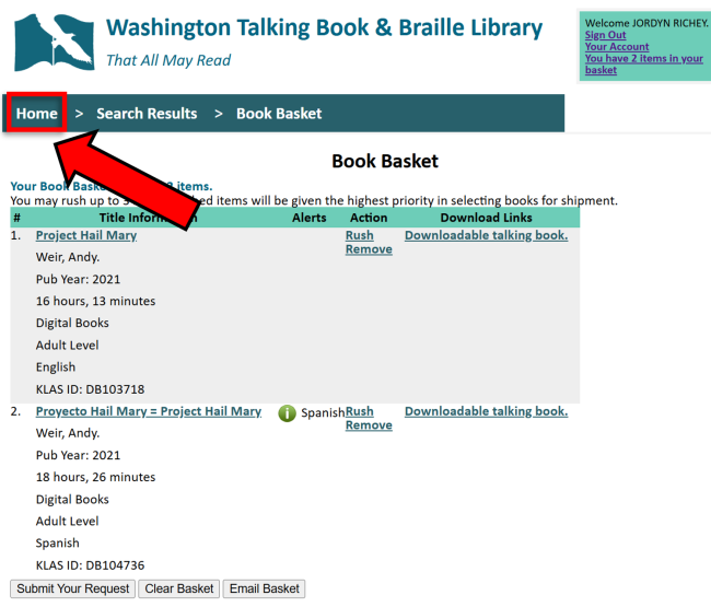 Book Basket 5