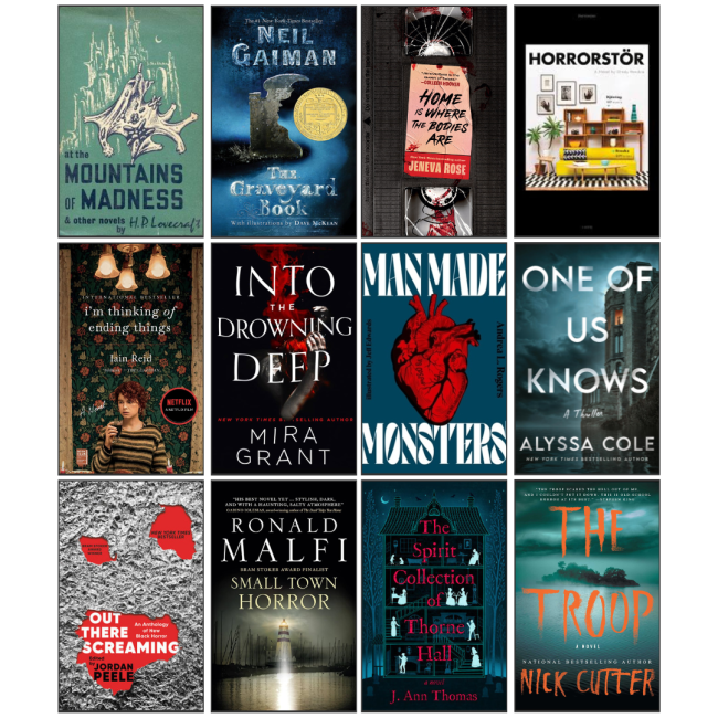 A collage of book covers for the recommended reads list