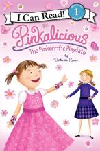 Book cover shows two girls waving to each other. One has a pink dress, the other has a purple dress.